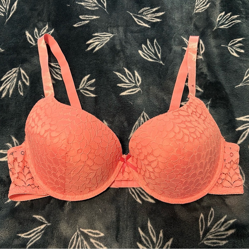 Charisma Pink Lace push up Bra with Underwire Support